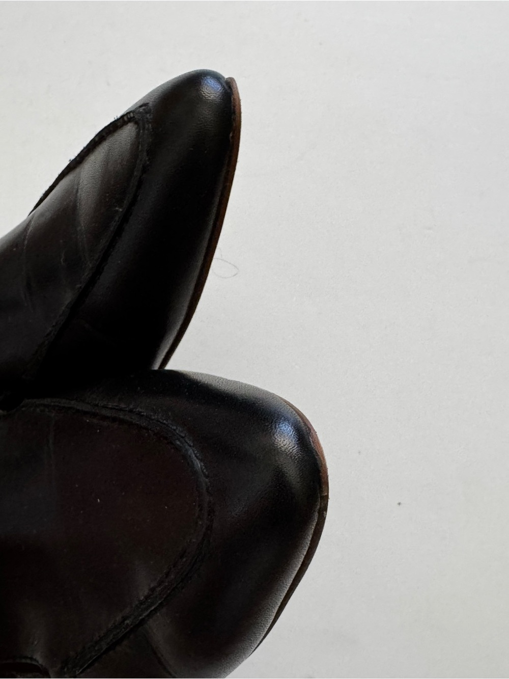 Madewell Black Frances Skimmer Pointed Leather Slip-On Loafers size 8.5 - Picture 4 of 7